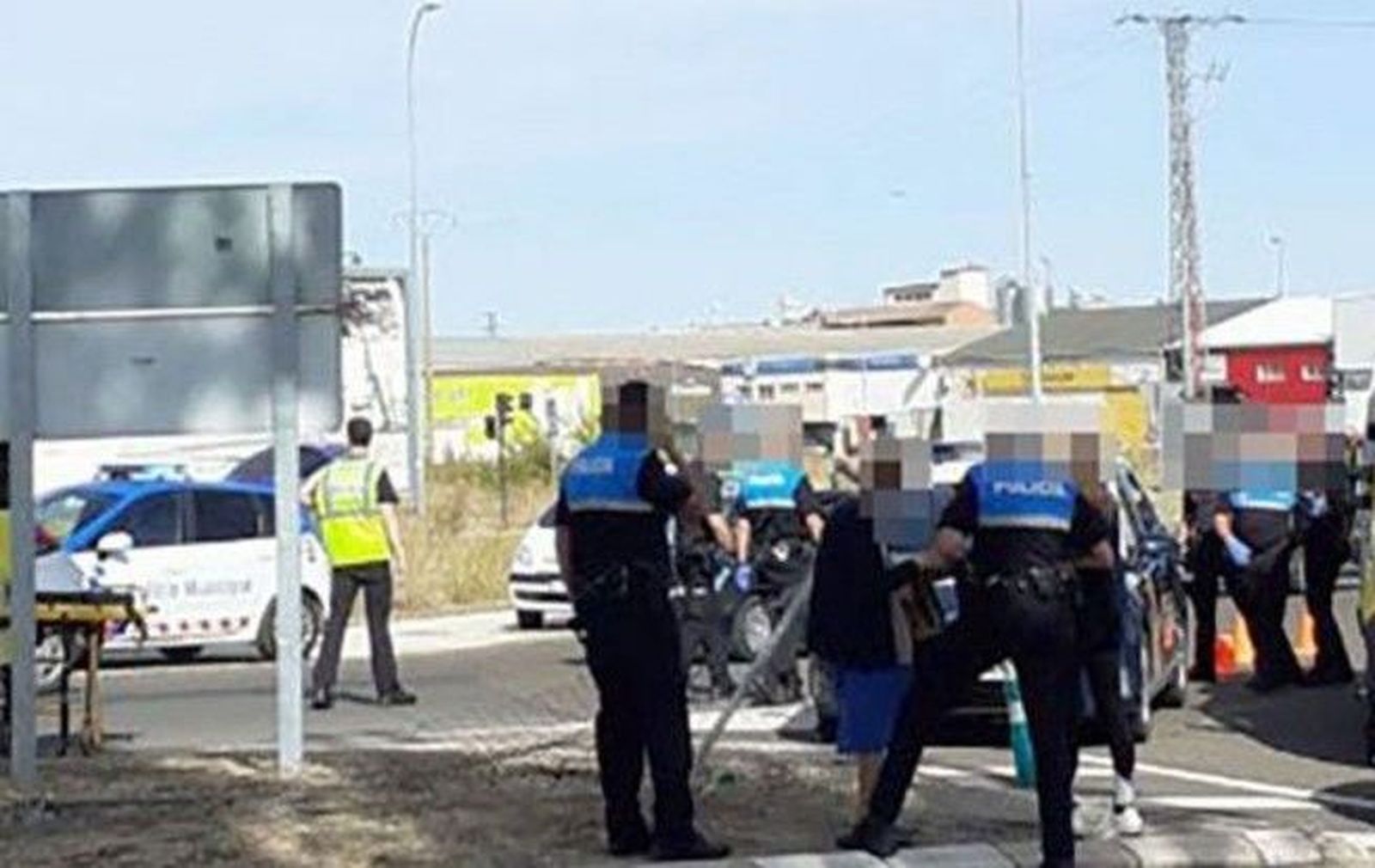 Policía en el lugar de los hechos. Foto de archivo