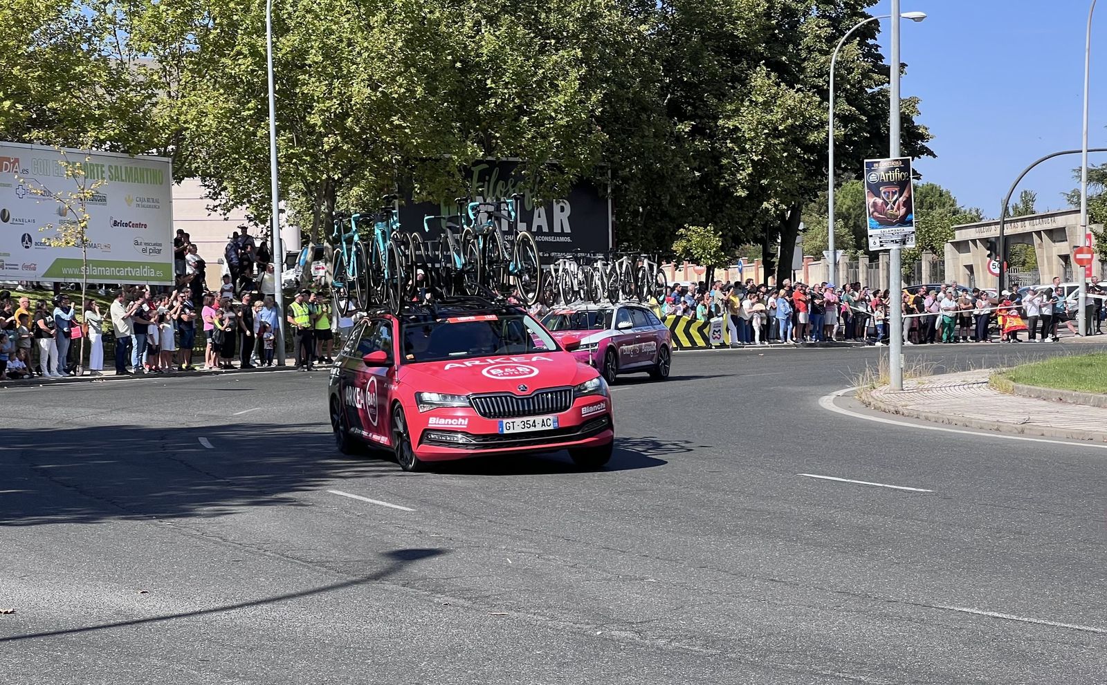 Vuelta ciclista a su paso por Salamanca