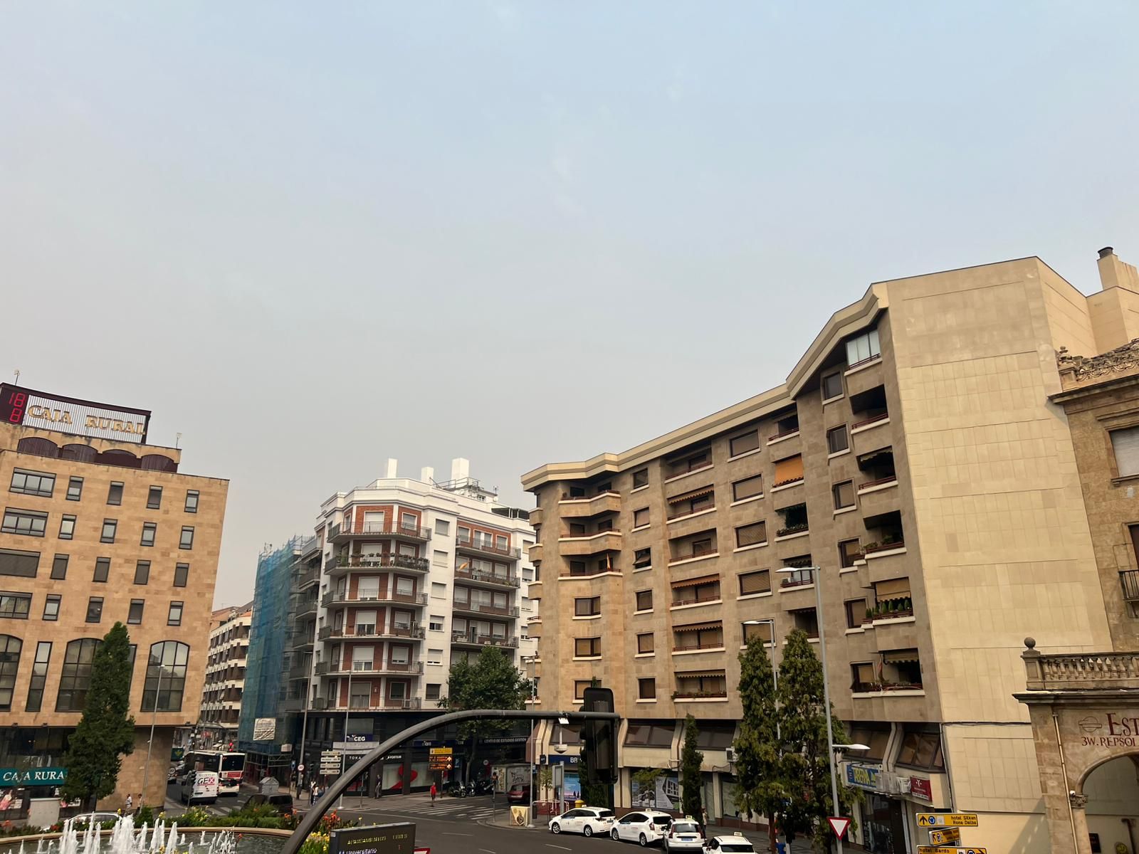 Situación en Salamanca capital a causa de los incendios