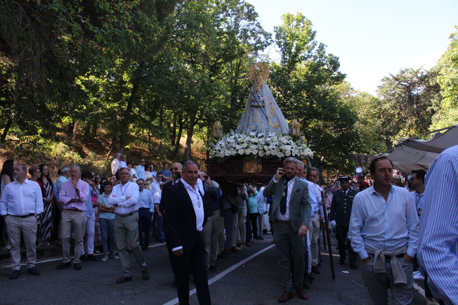 Béjar, misa y procesión en el santuario de Nuestra Señora del Castañar