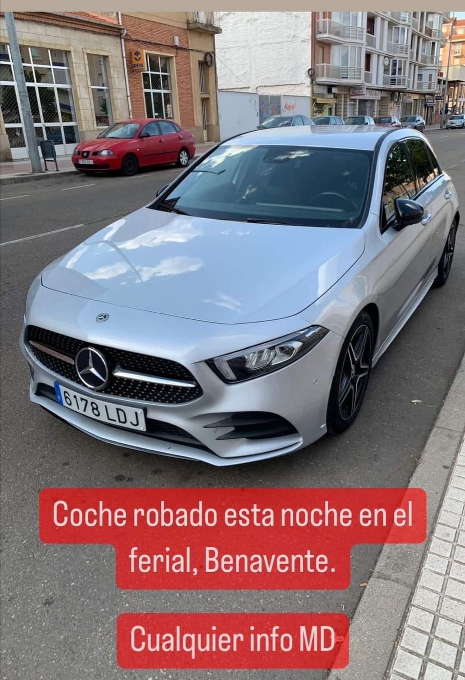 Coche robado en Benavente