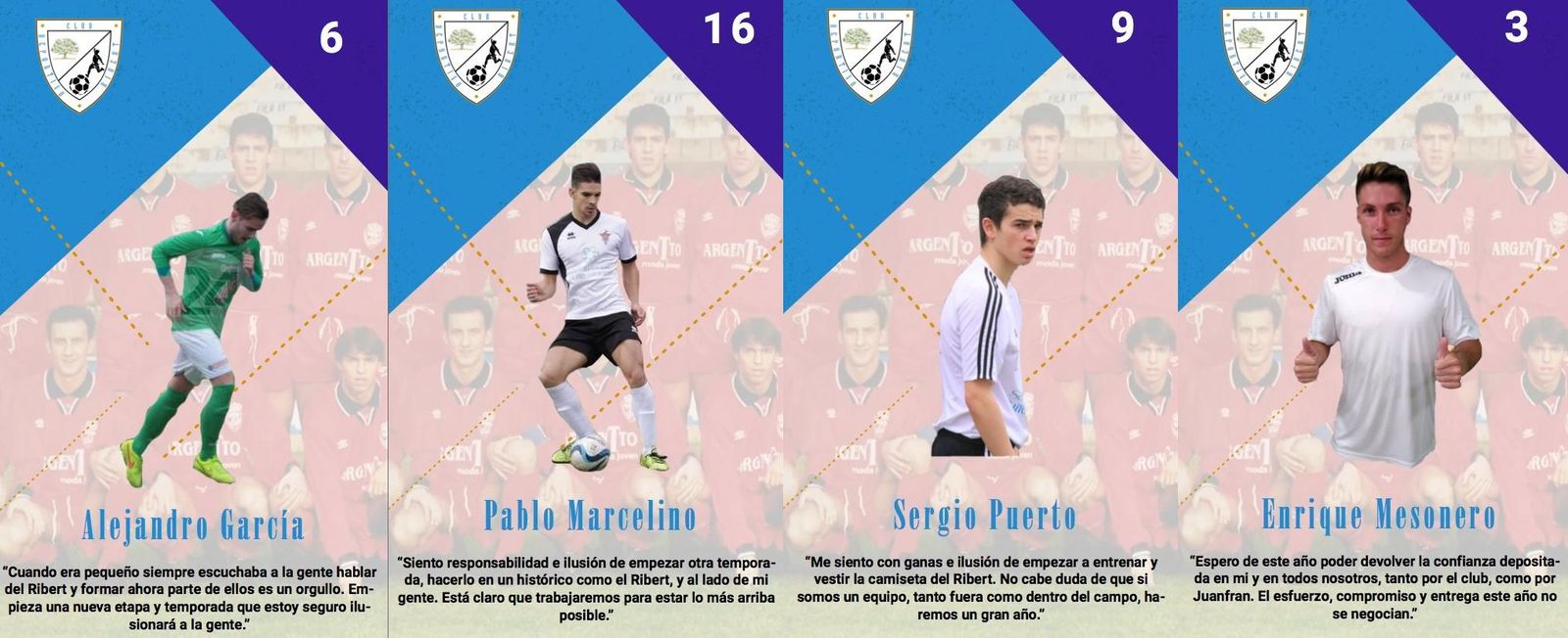 El CD Ribert anuncia la llegada de cuatro jugadores más