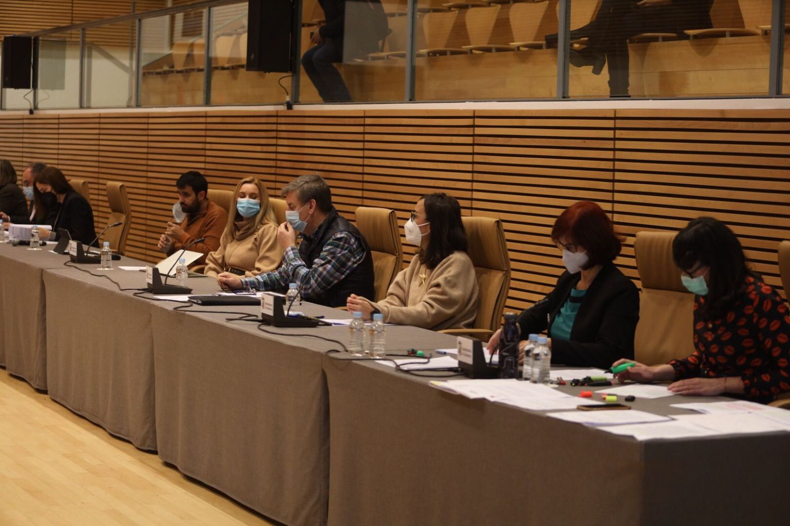 Pleno Municipal de Salamanca con diferentes concejales del PSOE y del Grupo Mixto