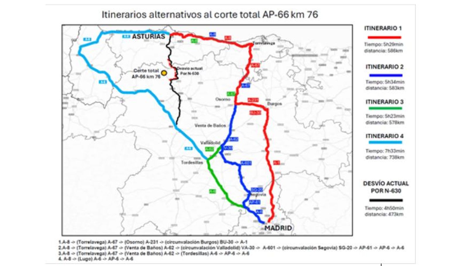 Estado de las carreteras en España. Foto DGT