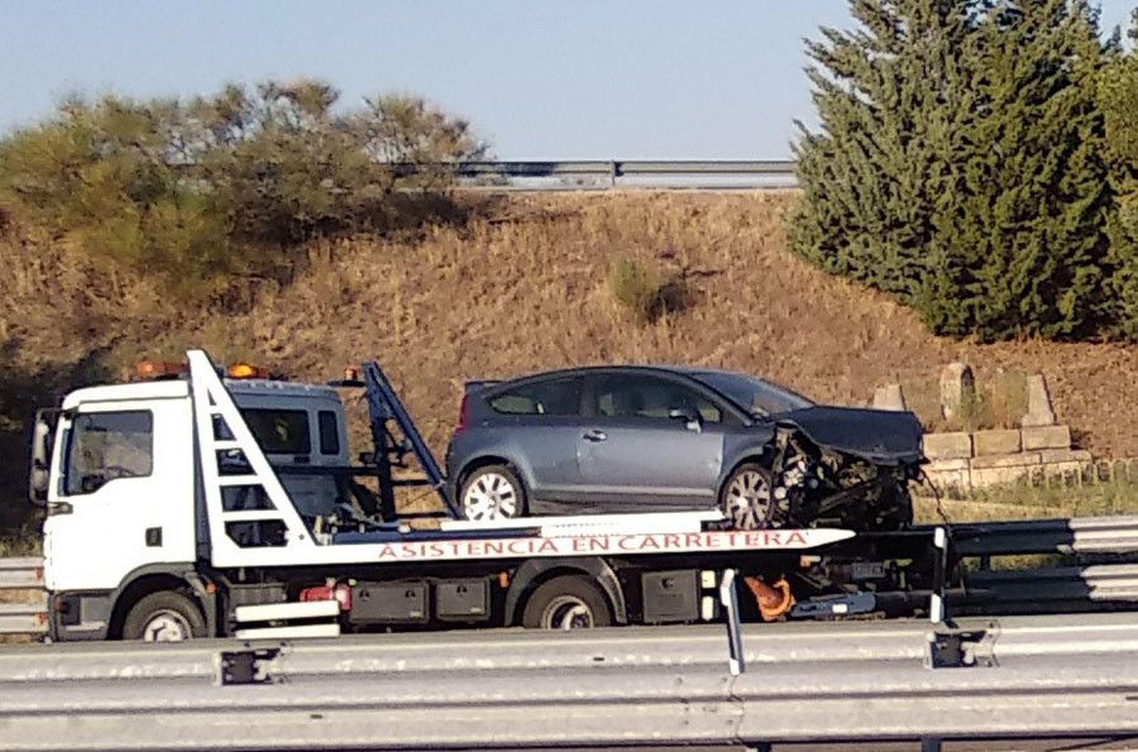 Accidente mediana cristo