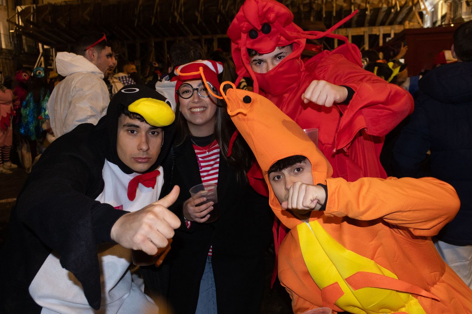 Salamanca de noche, sábado del Carnaval del Toro de Ciudad Rodrigo