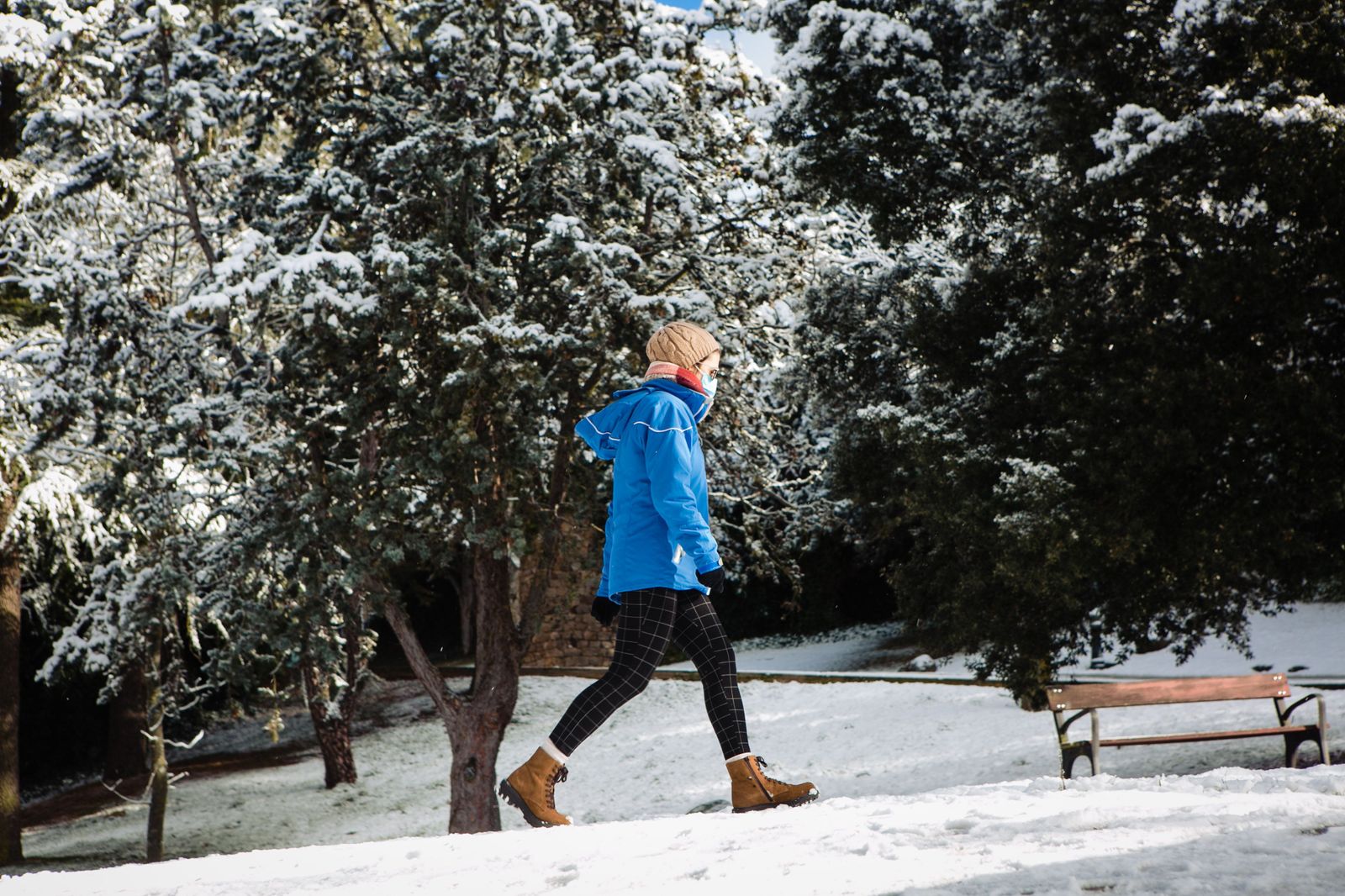 Nieve en Soria capital el pasado día 1. | FOTO: ICAL