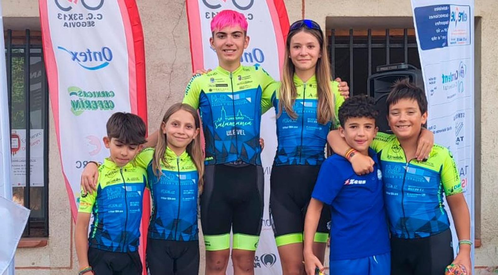 TRIPLETE DE LA ESCUELA DE CICLISMO SALMANTINA EN TORRECABALLEROs