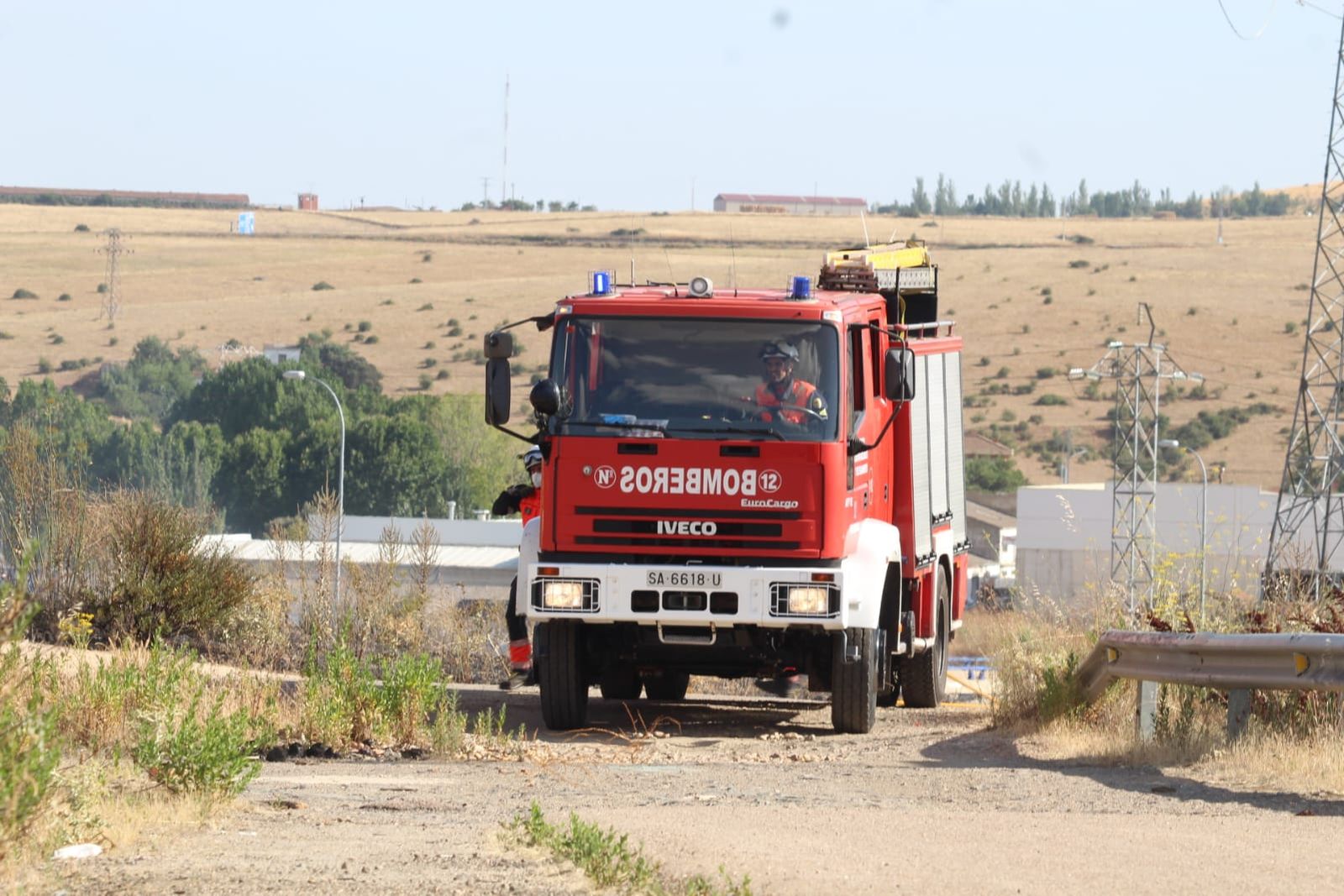 Incendio de pasto en la zona del Marín. Fotos Carlos H.G