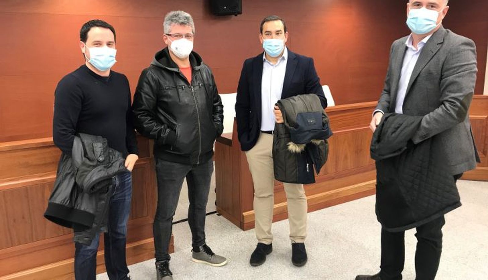 Celso García, Manuel Hernández, Eloy Ruiz y Raúl San Segundo