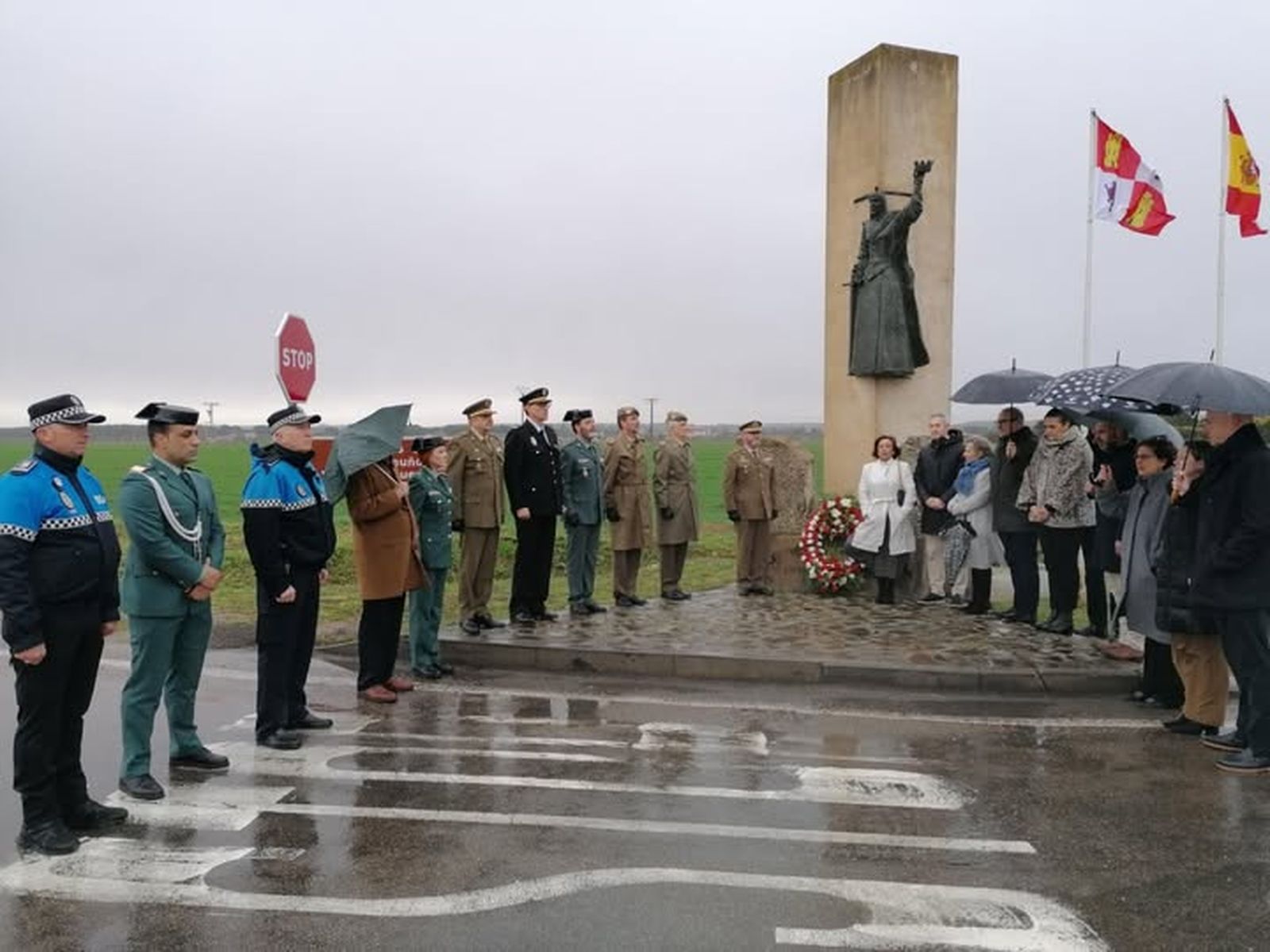 Ofrenda floral Diputación de Zamora. Batalla de Toro.