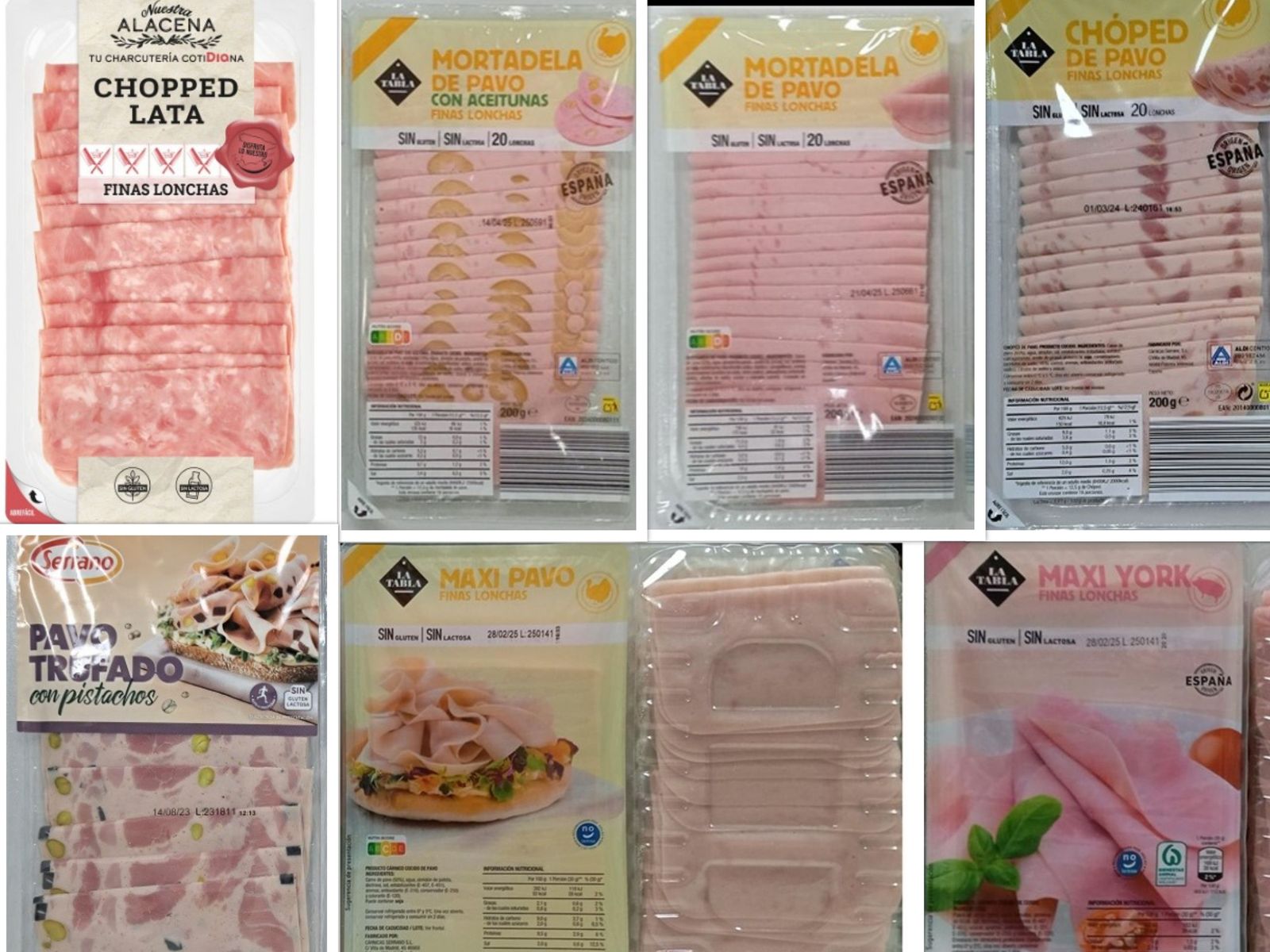 Carne con listeria Día, La Tabla y Serrano