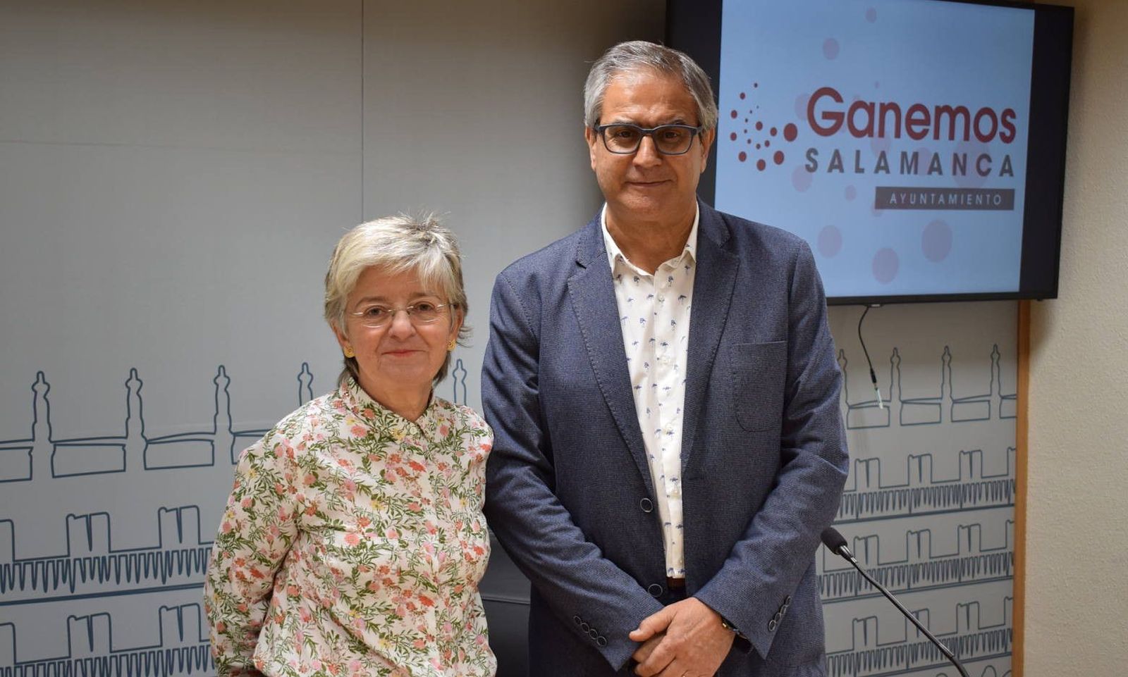 Pilar Moreno Gabriel Risco  Ganemos Salamanca