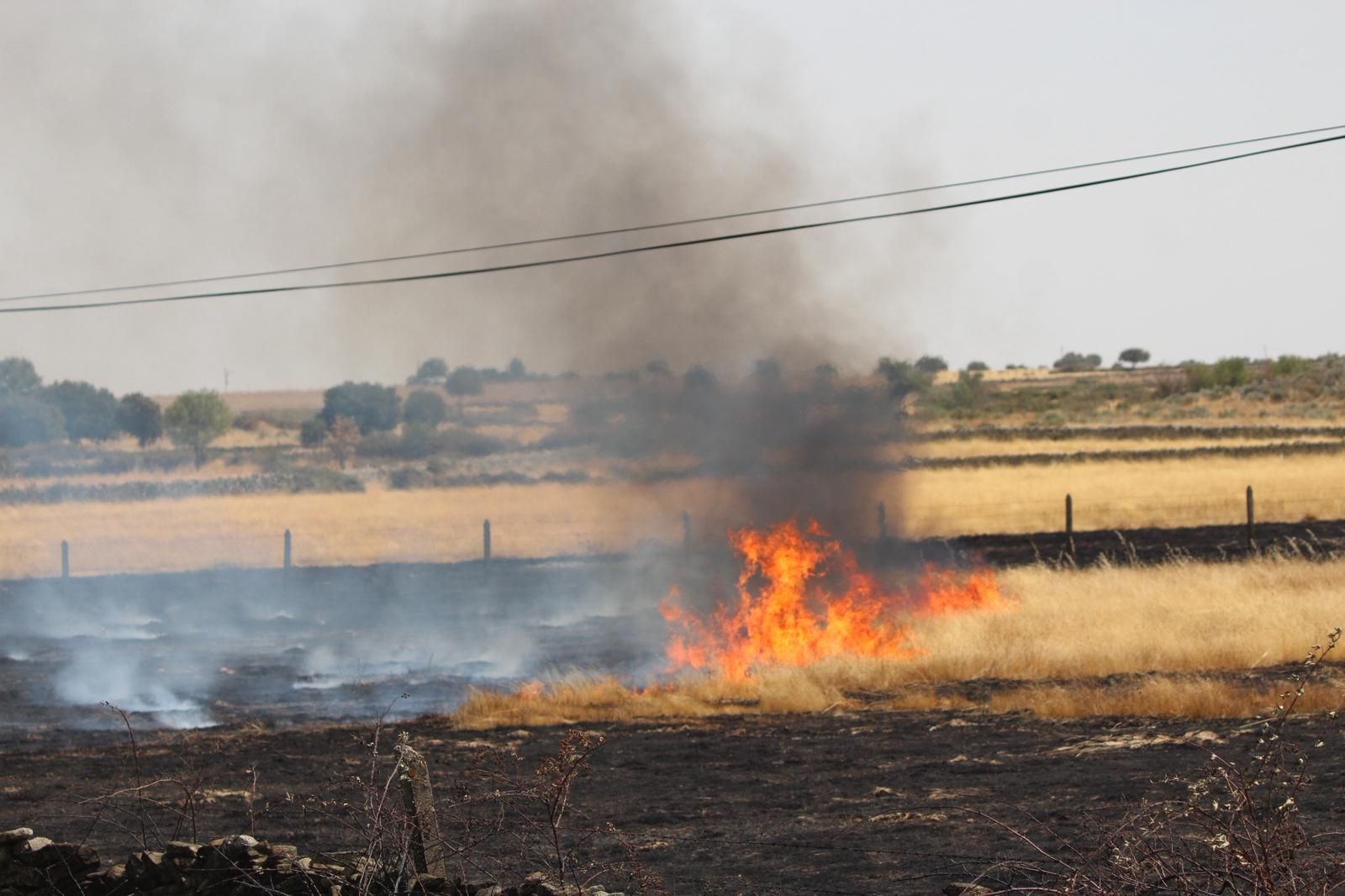 Así han quedado las zonas quemadas durante el incendio de Cipérez