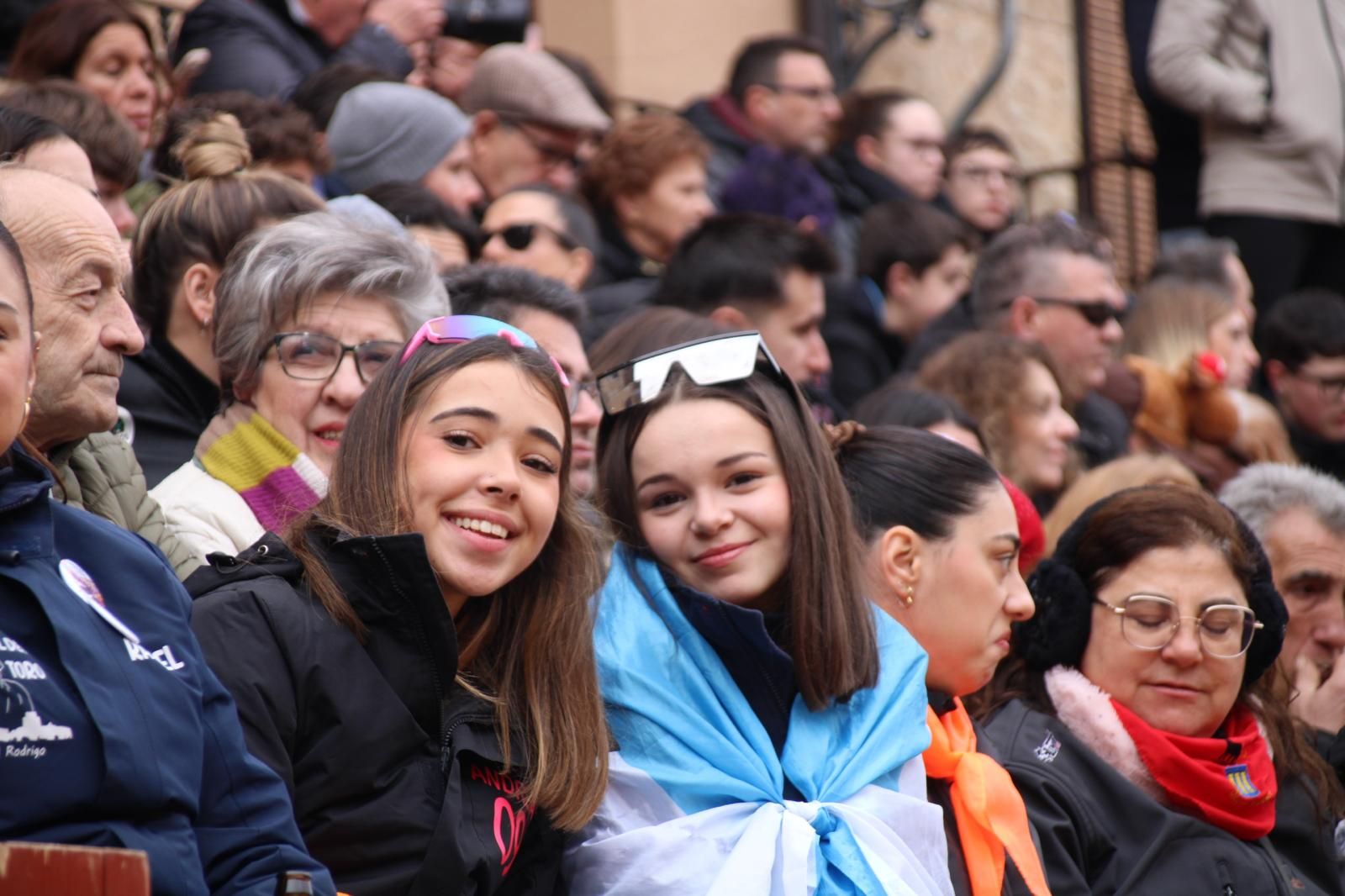 Ambiente en el encierro a caballo de Ciudad Rodrigo