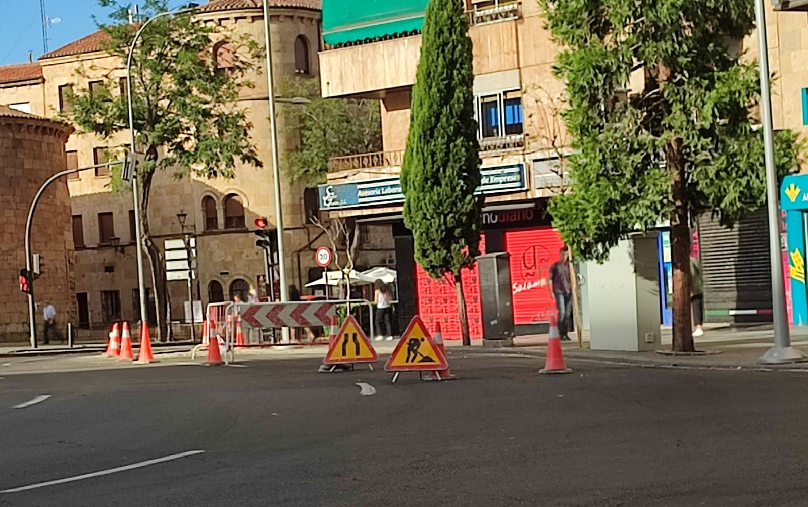 Cortes de tráfico en Puerta de Zamora