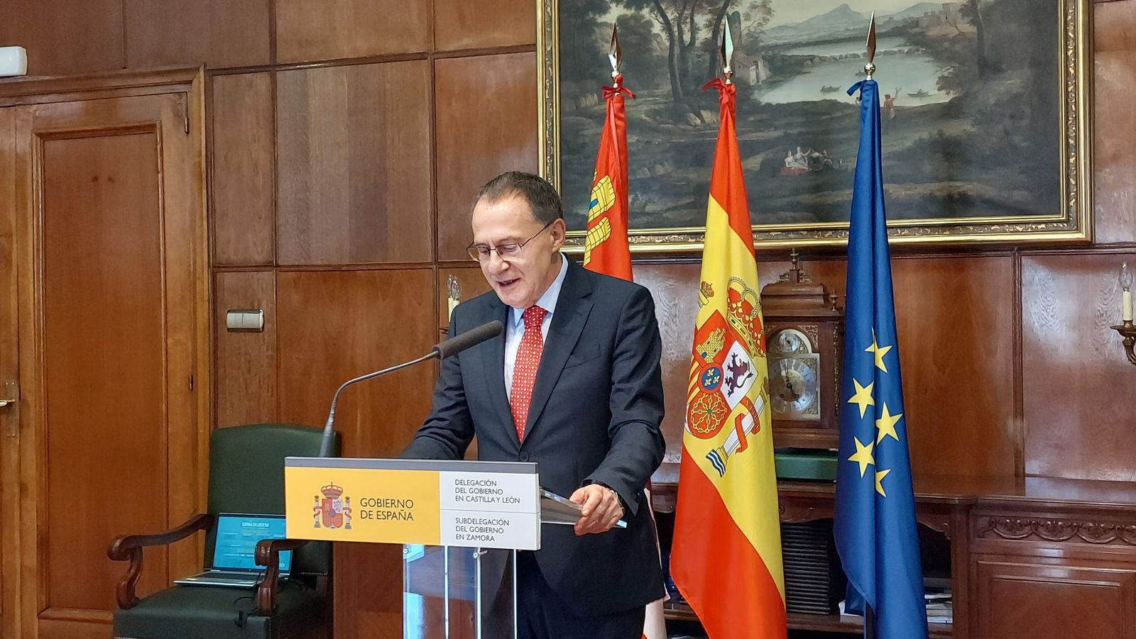 Ángel Blanco en rueda de prensa este lunes