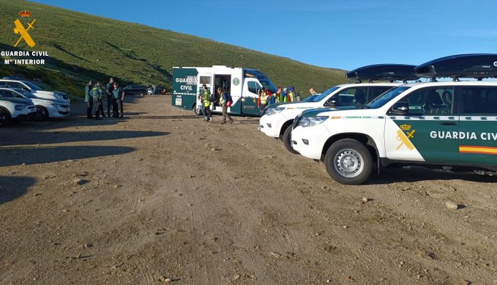 Operativo de búsqueda. Foto Guardia Civil. Foto de archivo