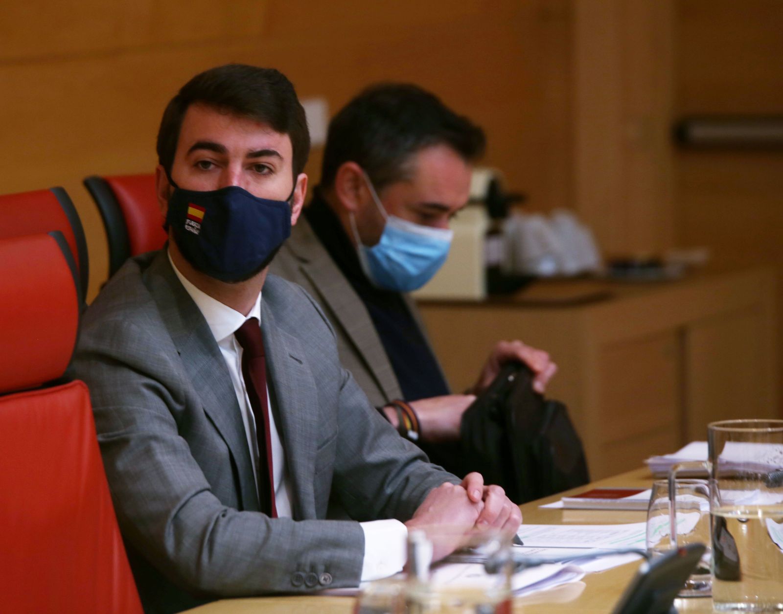 Juan García Gallardo, durante la Junta de Portavoces