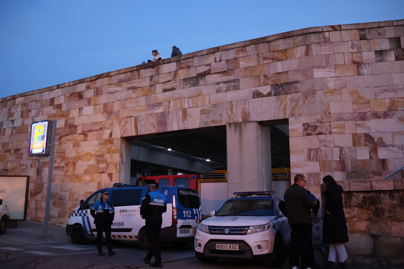 Rescate del ciervo en el Parking de San Martín (7).JPG
