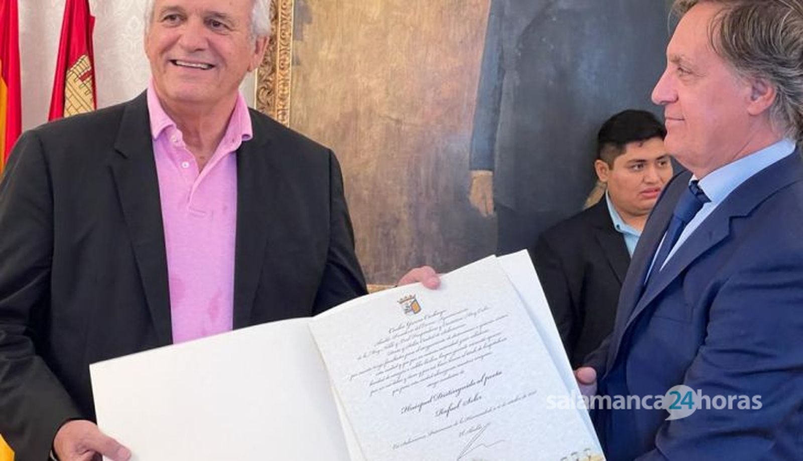 Salamanca concede el título de Huéspedes Distinguidos a los poetas Rafael Soler y Alejandro Rejón. Foto S24H (1)