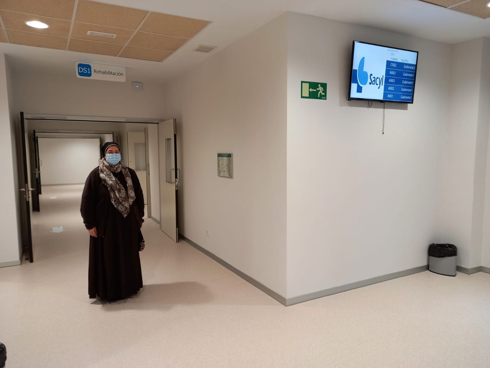 María Hernández Leal, primera paciente del nuevo Hospital de Salamanca