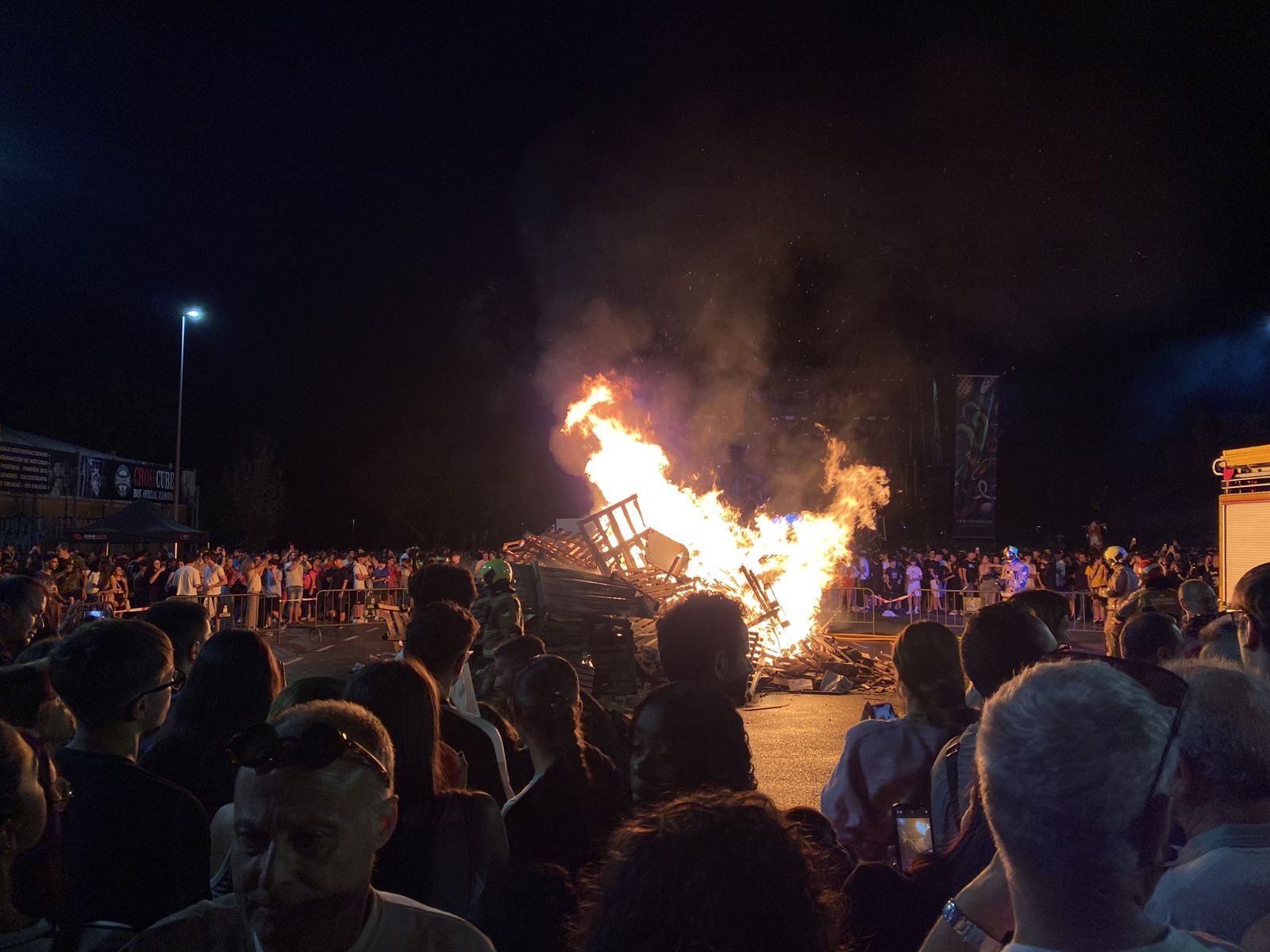 Hoguera de San Juan 2024 en Zamora. Foto María Lorenzo