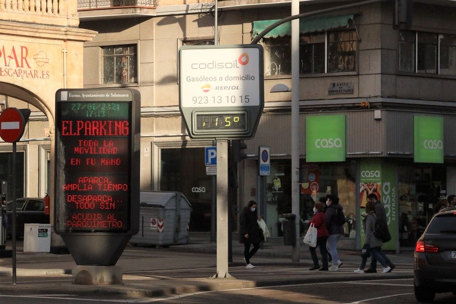 Un termómetro de la avenida de Mirat