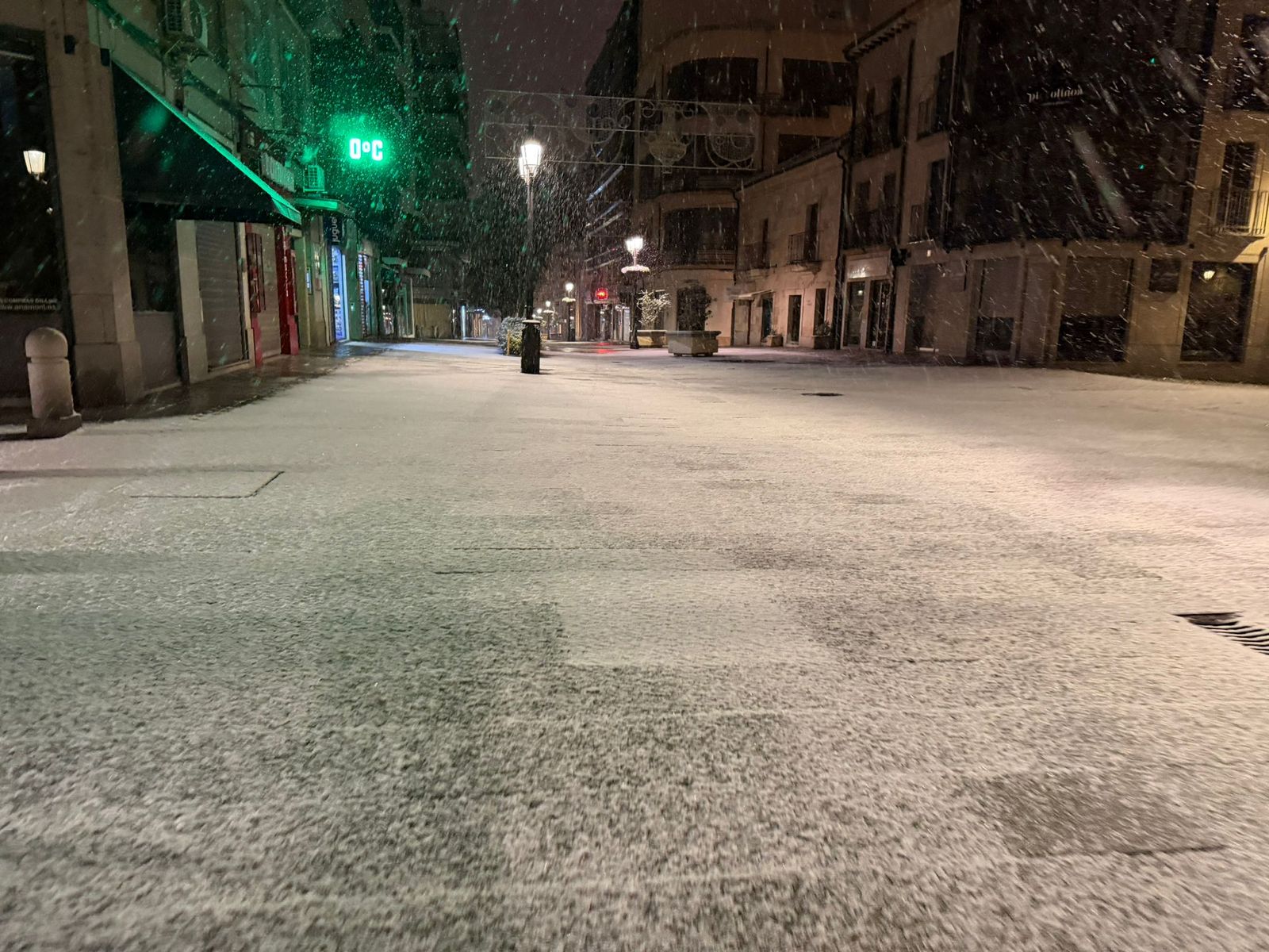 Nieve en Salamanca capital