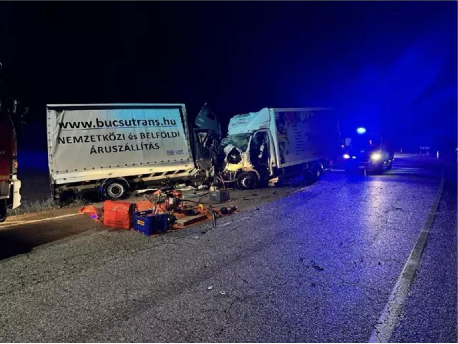 Imagen de la colisión entre dos camiones en Soria - SUBDELEGACIÓN DEL GOBIERNO