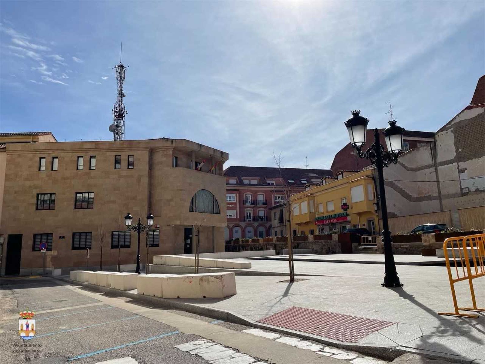 Reanudación de las obras en el entorno de la Plaza de San Francisco en Benavente