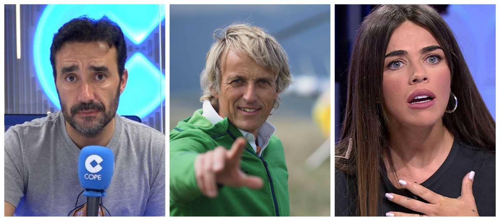 Juanma Castaño, Jesús Calleja y Violeta Mangriñán