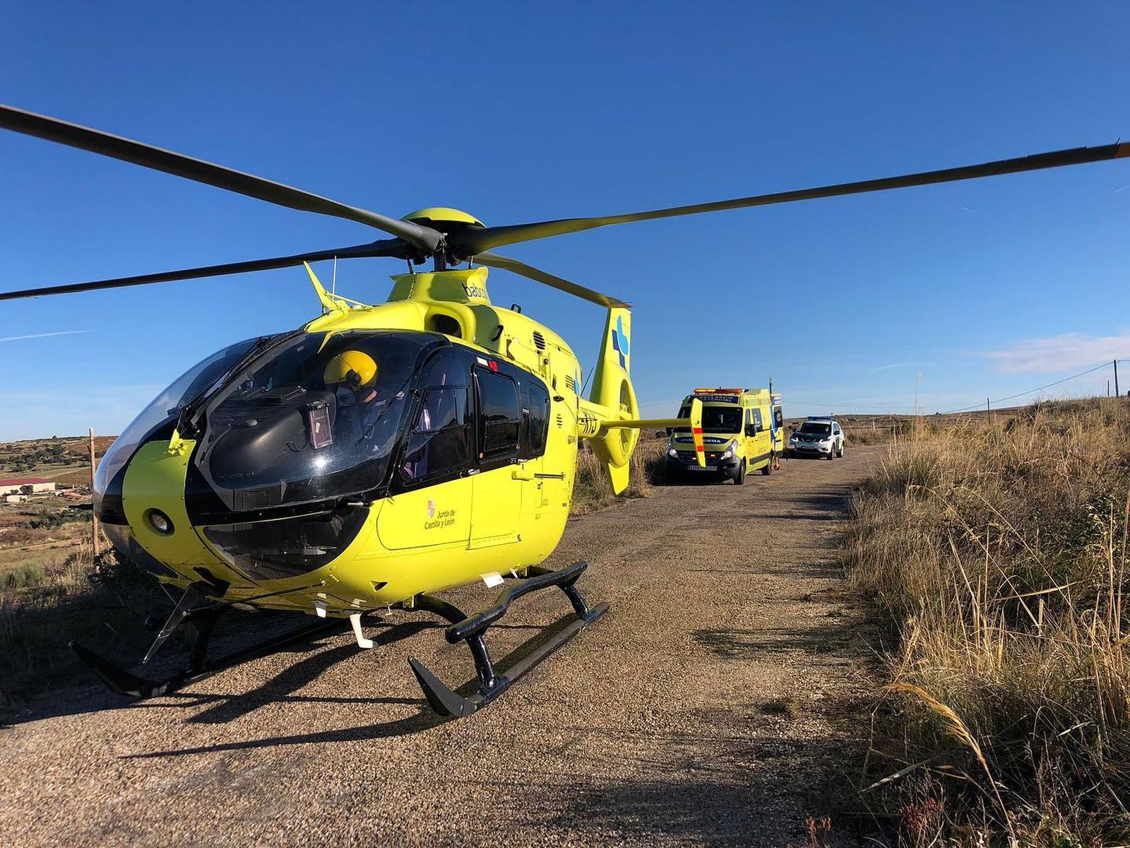 Helicóptero medicalizado. Archivo