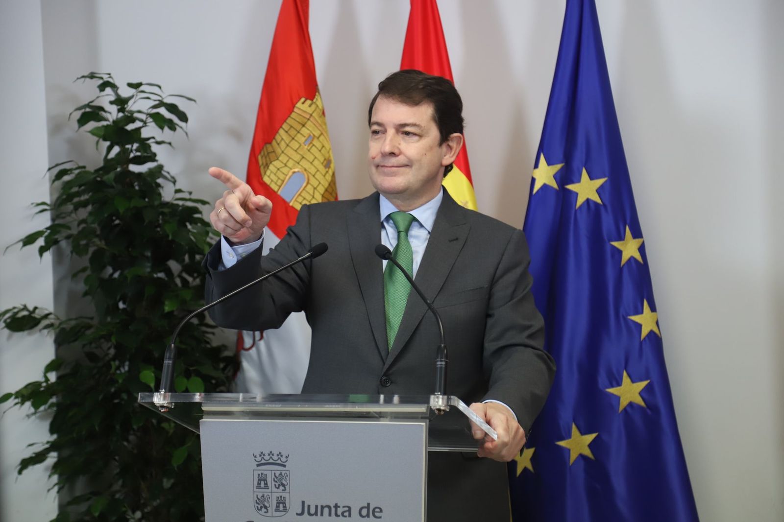 Mañueco en un acto en Zamora