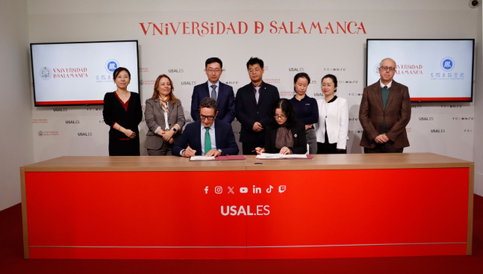 Las universidades de Salamanca y de Sanlian de Anhui de China firman un convenio marco de colaboración académica