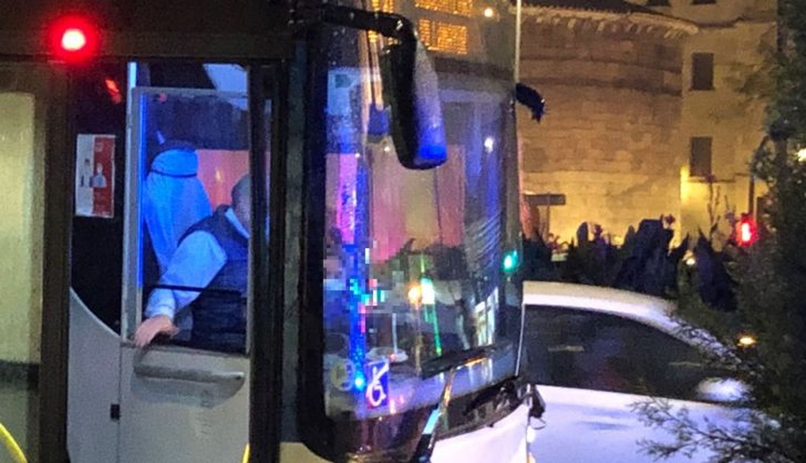 Bus accidentado Puerta Zamora