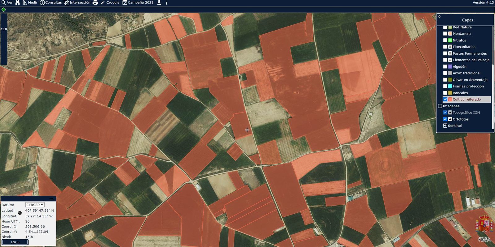 Captura SIGPAC. Foto ASAJA