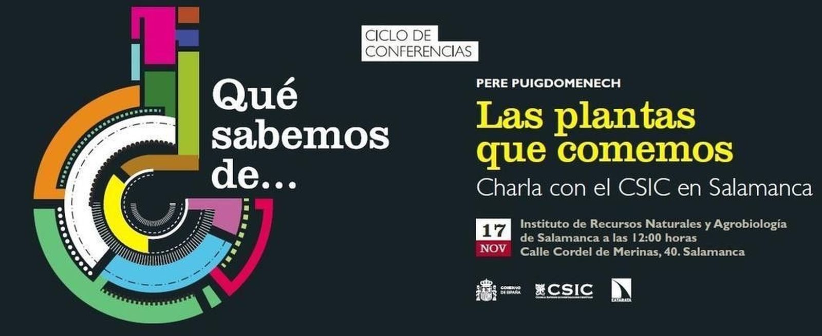 El director del Centro de Investigaciones en Agrigenómica reflexiona en Salamanca sobre ‘Las plantas que comemos’