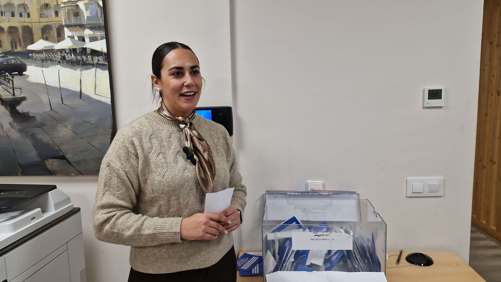 La edil de Comercio de Ciudad Rodrigo, Paola Muñoz