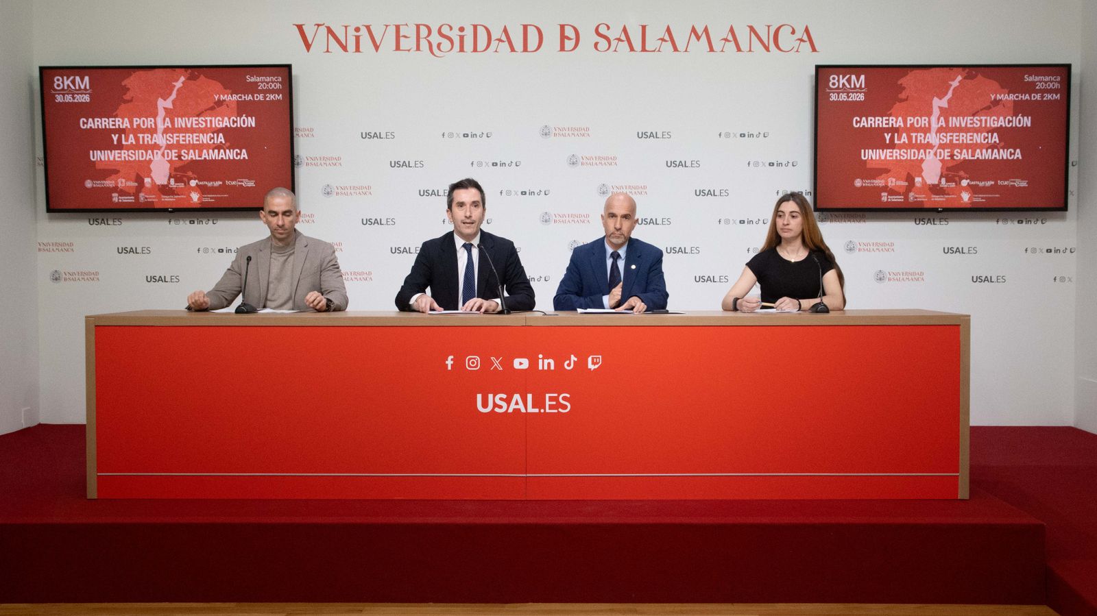 Rueda de prensa para la presentación de la III Carrera por la Investigación de la USAL