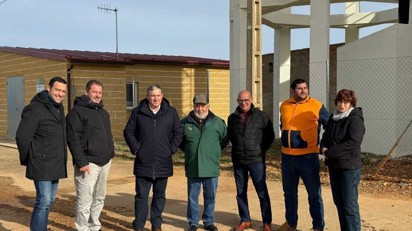 Javier Faúndez en su visita a Manganeses de la Lampreana