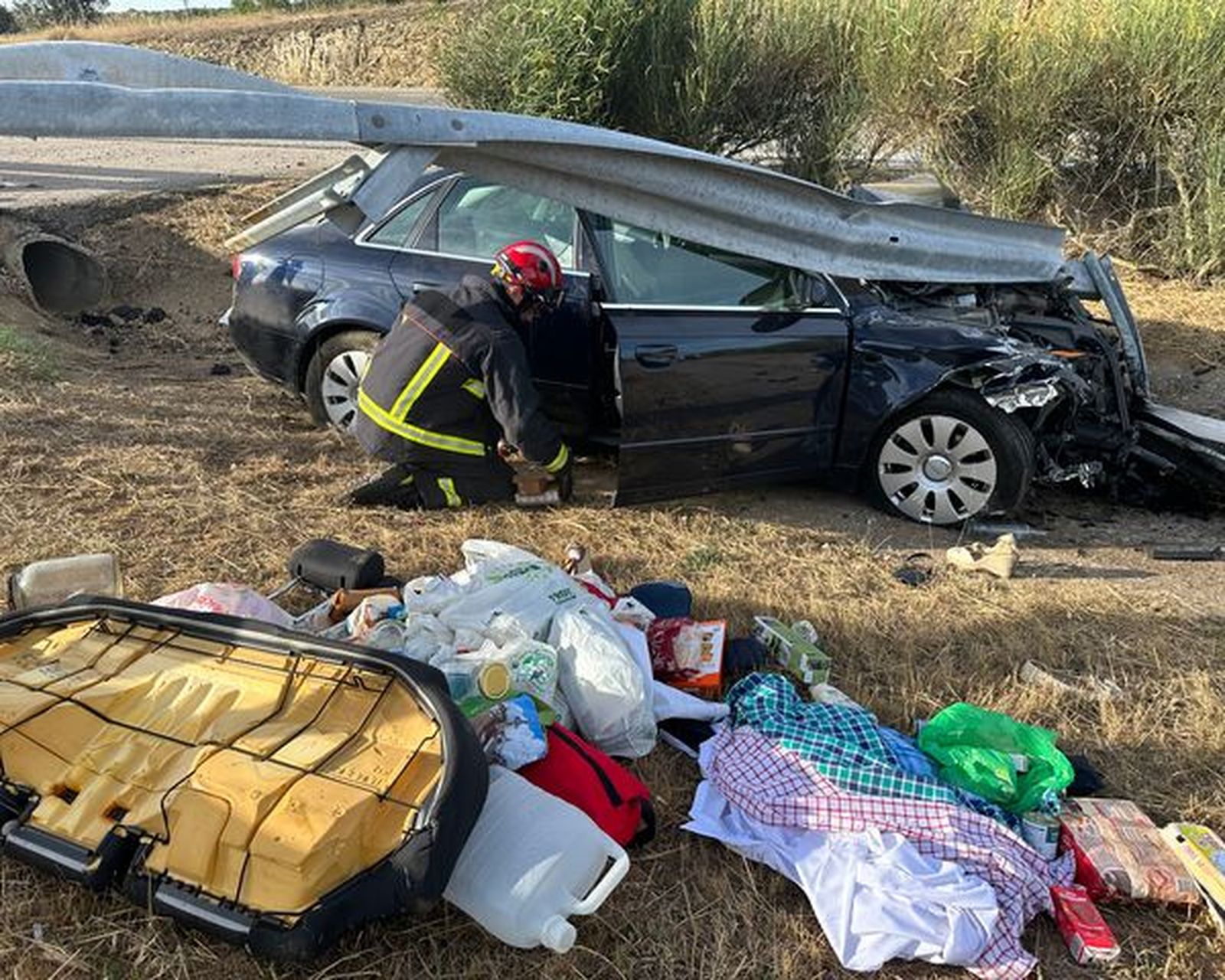 Un accidente en las carreteras durante este puente.