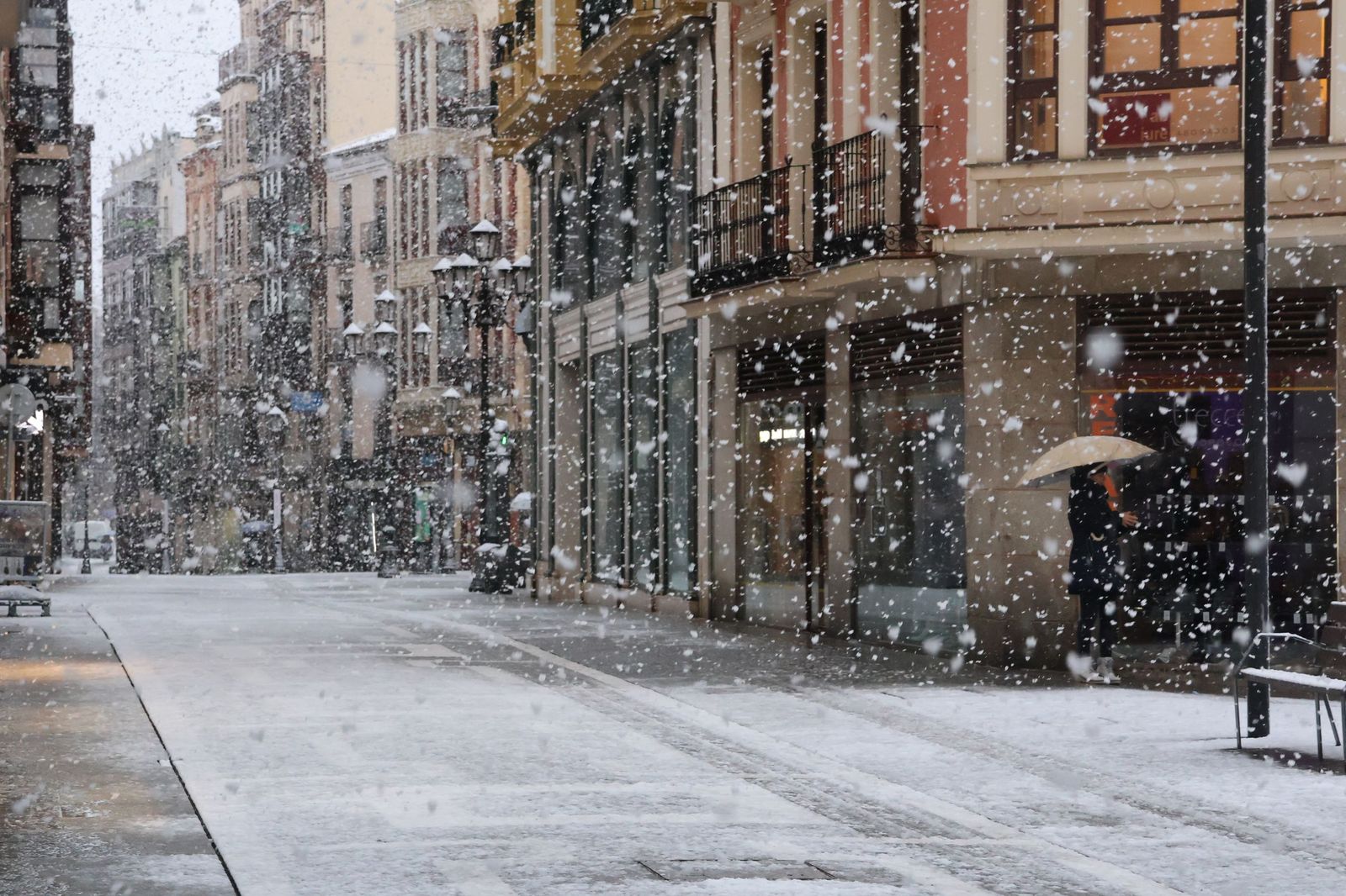 GALERÍA | Nieve en Zamora capital este miércoles