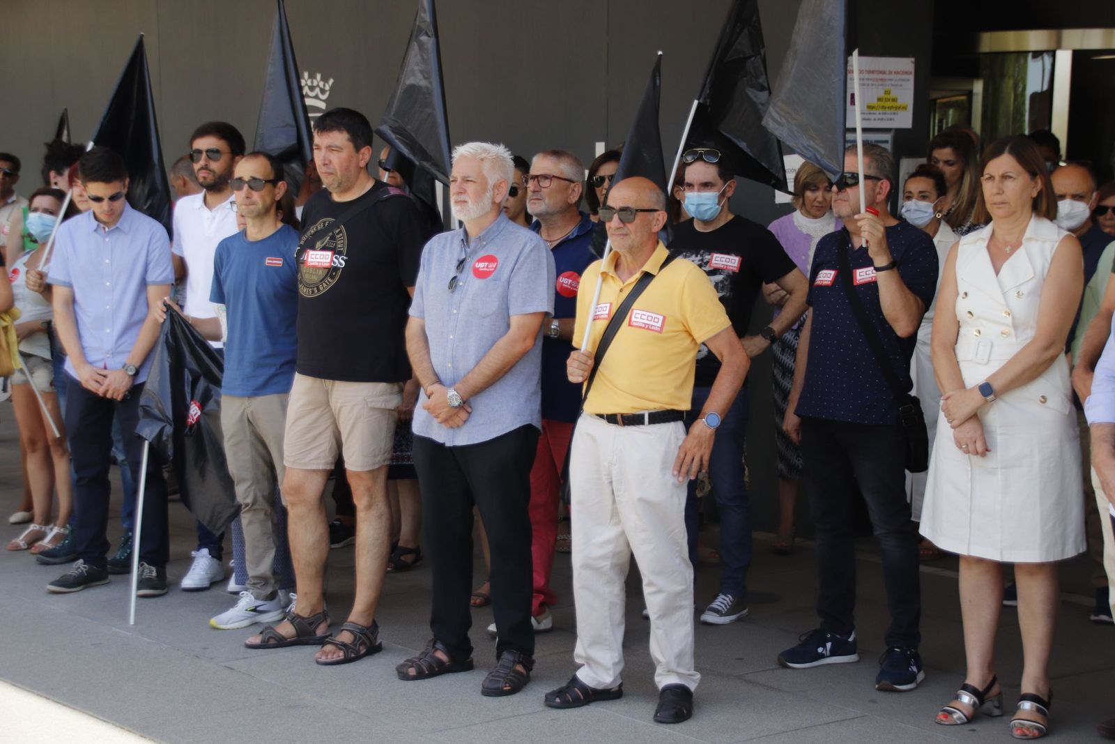 Manifestación de UGT por el brigadista muerto en Zamora