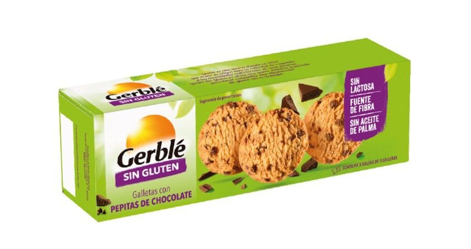 Galletas con pepitas de chocolate Gerblé. Foto @AESAN_gob_es