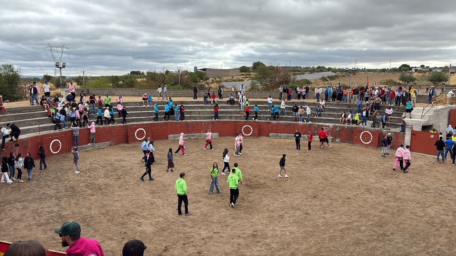 Encierro de novillos en Pereña