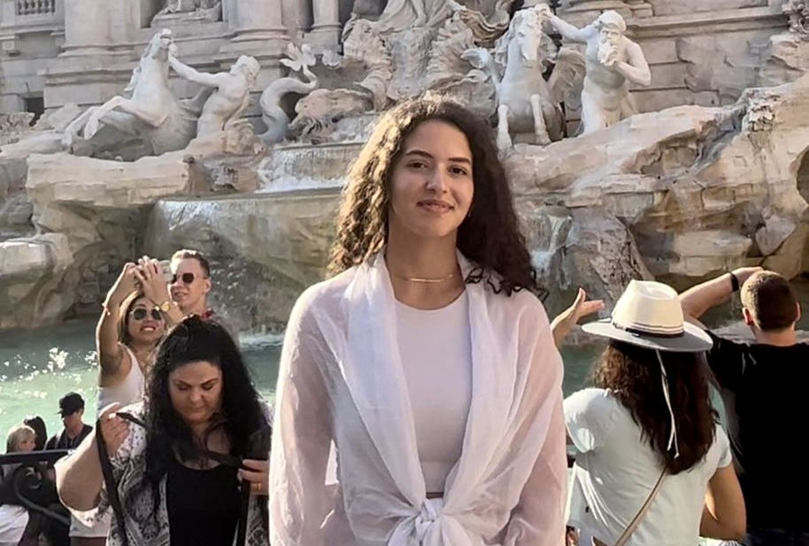 La joven Dayami Martín de viaje de fin de curso en Roma