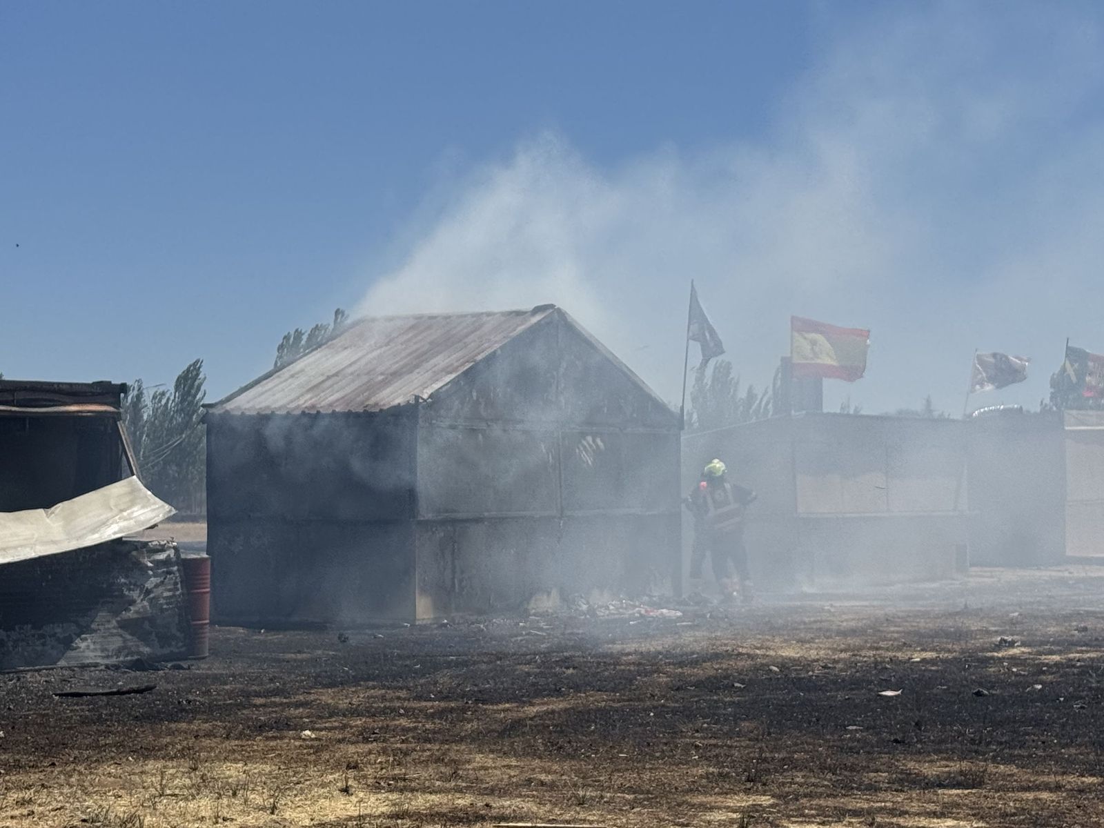Incendio forestal en la zona de peñas de Santa Marta de Tormes
