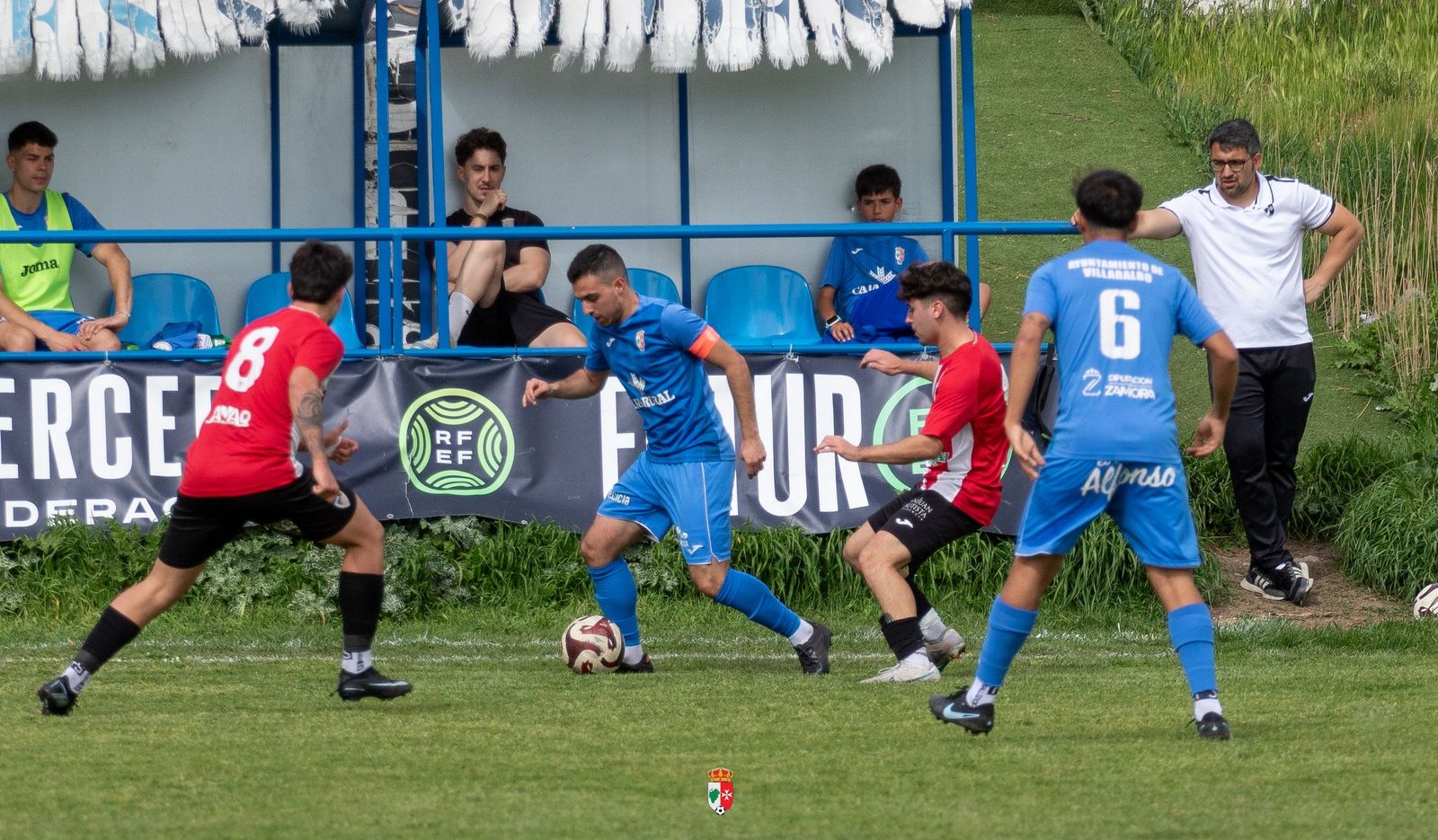 Un instante del partido del CD Villaralbo B de la pasada jornada