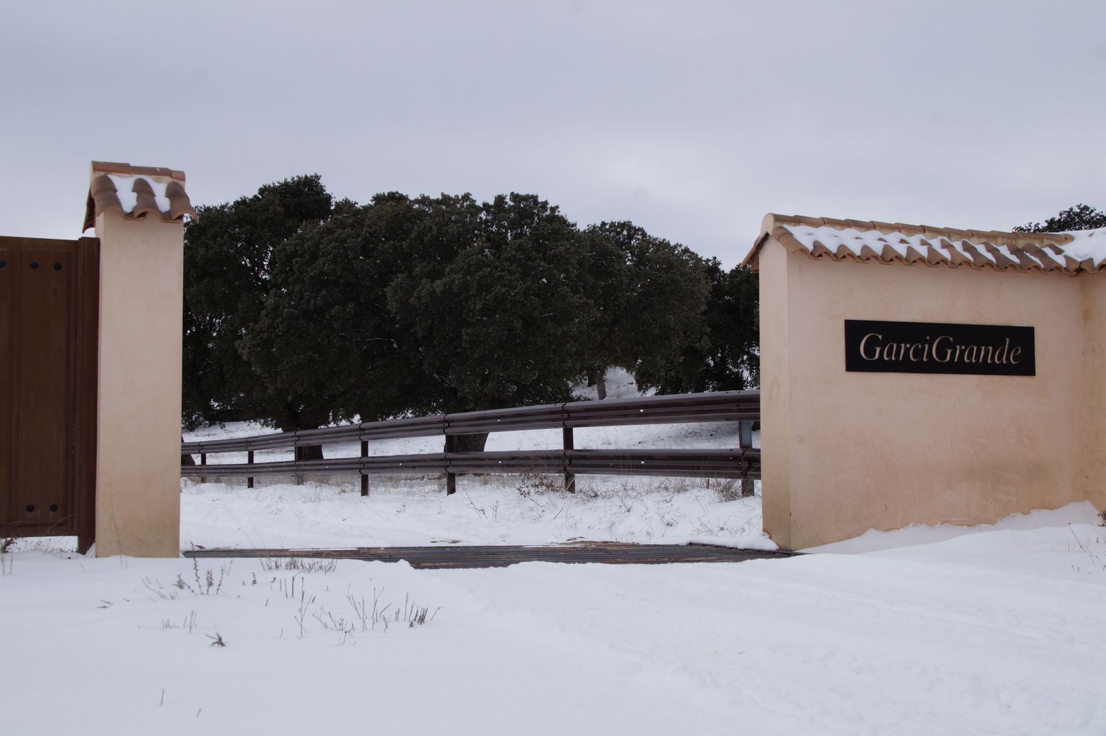 La nevada cubre la finca de Garcigrande